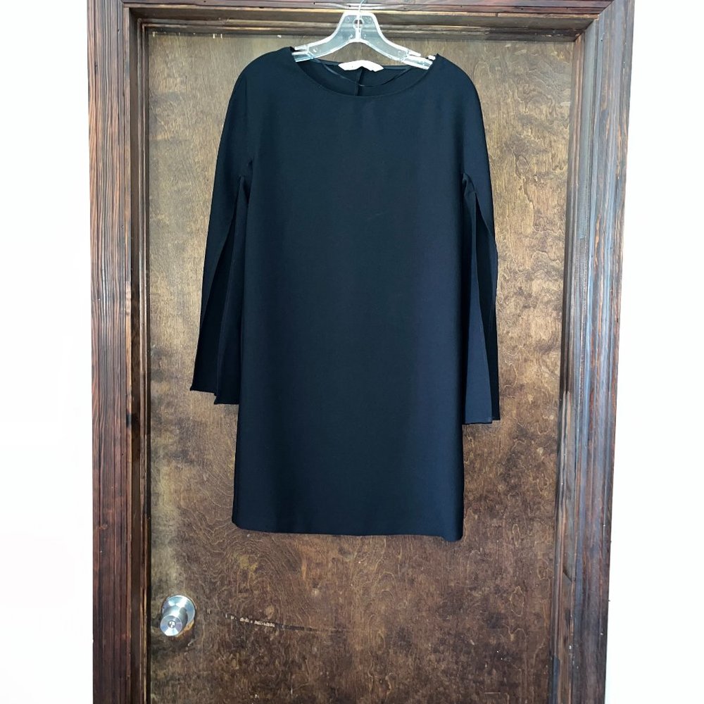 ZARA CAPE SLEEVE MINI DRESS